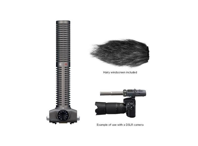 Zoom SSH-6 Stereo Shotgun mikrofon Passer H5, H6 og Q8